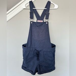 Adorable cotton/poly blend overall shorts!